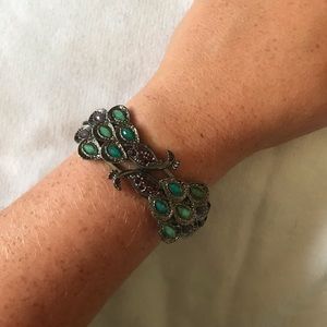 Peacock Clasp Bracelet, Vintage